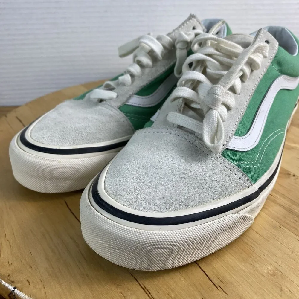 Van’s Old Skool DX Anaheim Factory White Green Men’s 8.5 Women’s 10